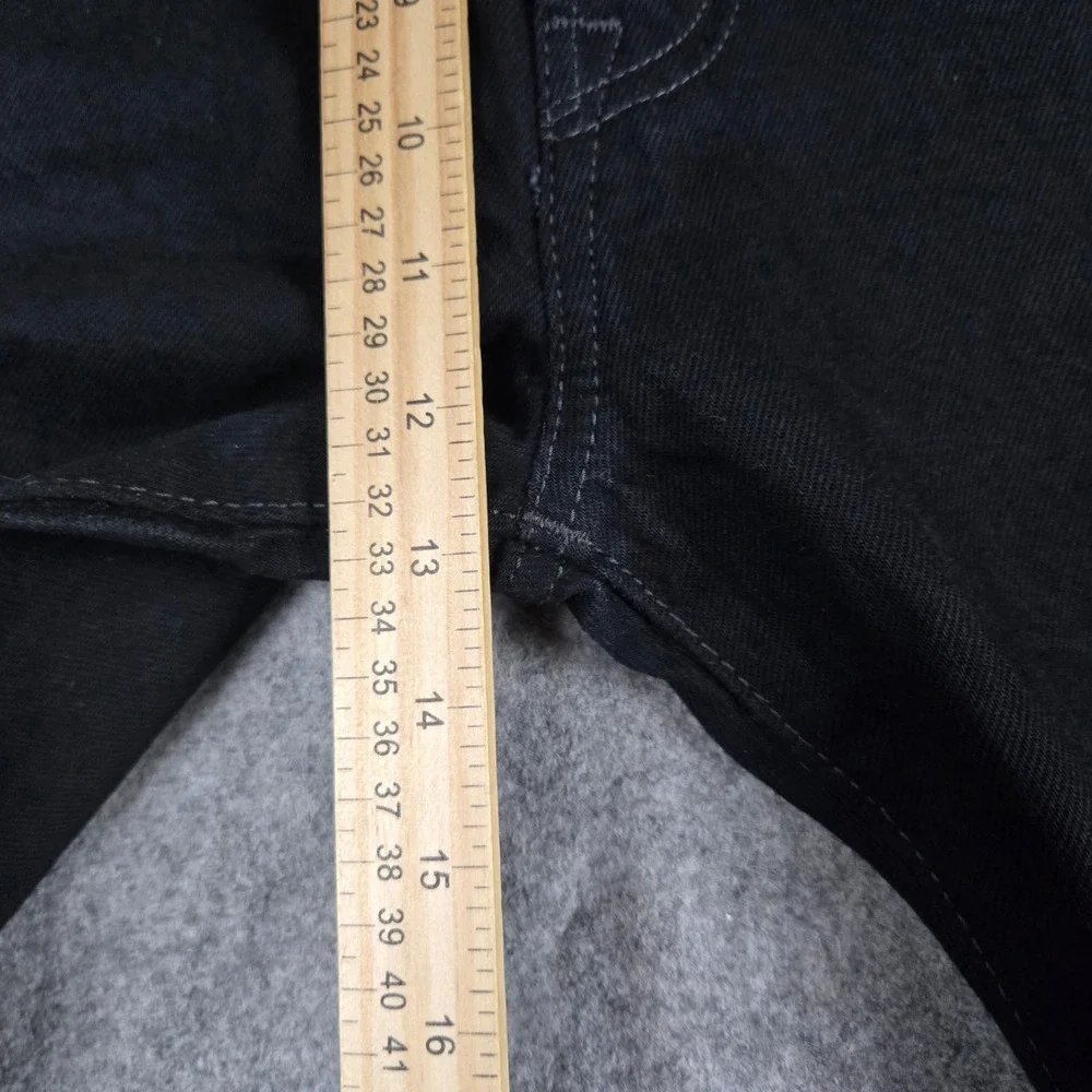 Levi's 501 Original Jeans Mens 38x32 Black Denim Straight Leg Button Fly NWT